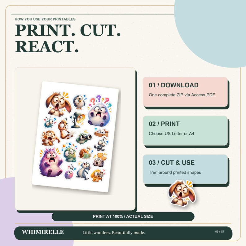 Reaction Sticker Funny Meme Reaction Stickers, 102 Viral Mood Stickers, Printable Meme ...
