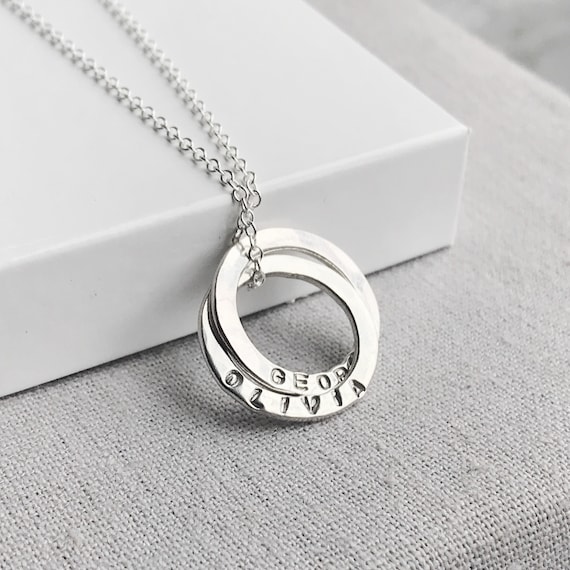 Personalised necklace sterling silver outlet