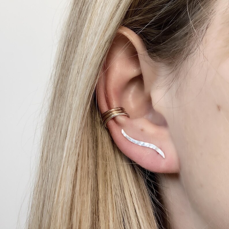 Ear Cuff No Piercing Minimalist Ear Cuff Lower Helix Etsy