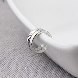 Kleine Silberne Creolen | Sterling Silber Ohrringe | Huggie Ohrringe | Gehämmert Creolen