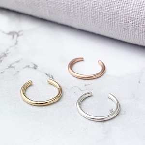 Ear Cuff No Piercing | Minimalist Ear Cuff | Lower Helix | Sterling Silver, Gold or Rose Gold Filled