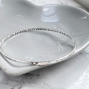 Personalised Silver Bangle | Hand Stamped | Sterling Silver Bangle | Secret Message Bangle | Personalised Jewellery | Gifts for Her