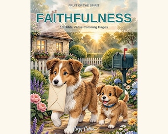 Faithfulness Coloring Pages | Fruit of the Spirit Bible Verse Coloring Book for Kids | Sunday School Printable