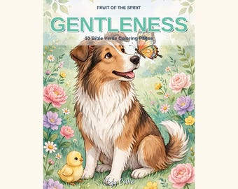 Gentleness Coloring Pages | Fruit of the Spirit Bible Verse Coloring Book for Kids | Sunday School Printable