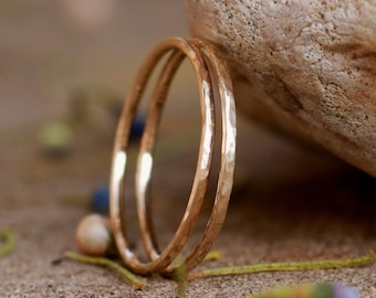 Hammered Stacking Ring