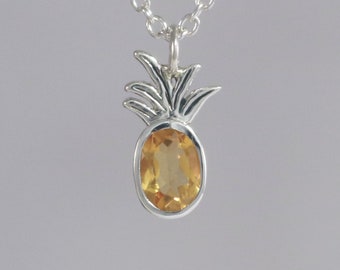 Gemstone Pineapple Pendant