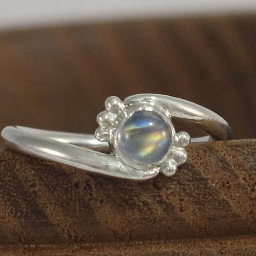 Shops Small Round Gemstone Bypass Ring