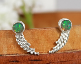 Twisted Tail Two Way Gemstone Studs