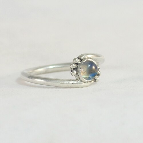 Shops Small Round Gemstone Bypass Ring