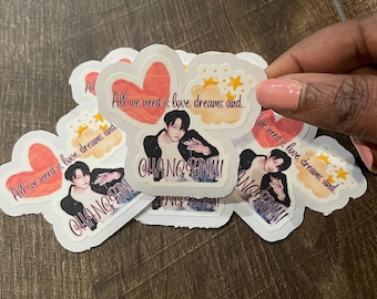 All We Need Is Love, Dreams and…CHANGBIN! Stray Kids Die Cut Sticker – K-Pop