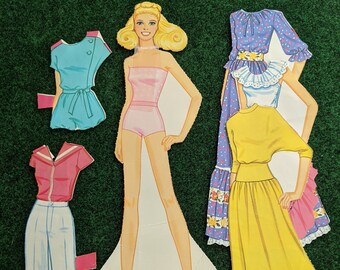 vintage barbie paper dolls