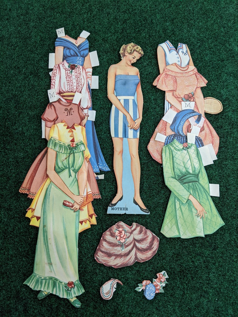Vintage The Happy Family Paper Dolls 1960 Etsy