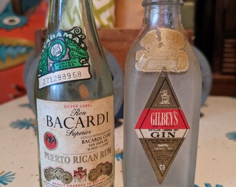 Gilbey Gin Bottle Etsy