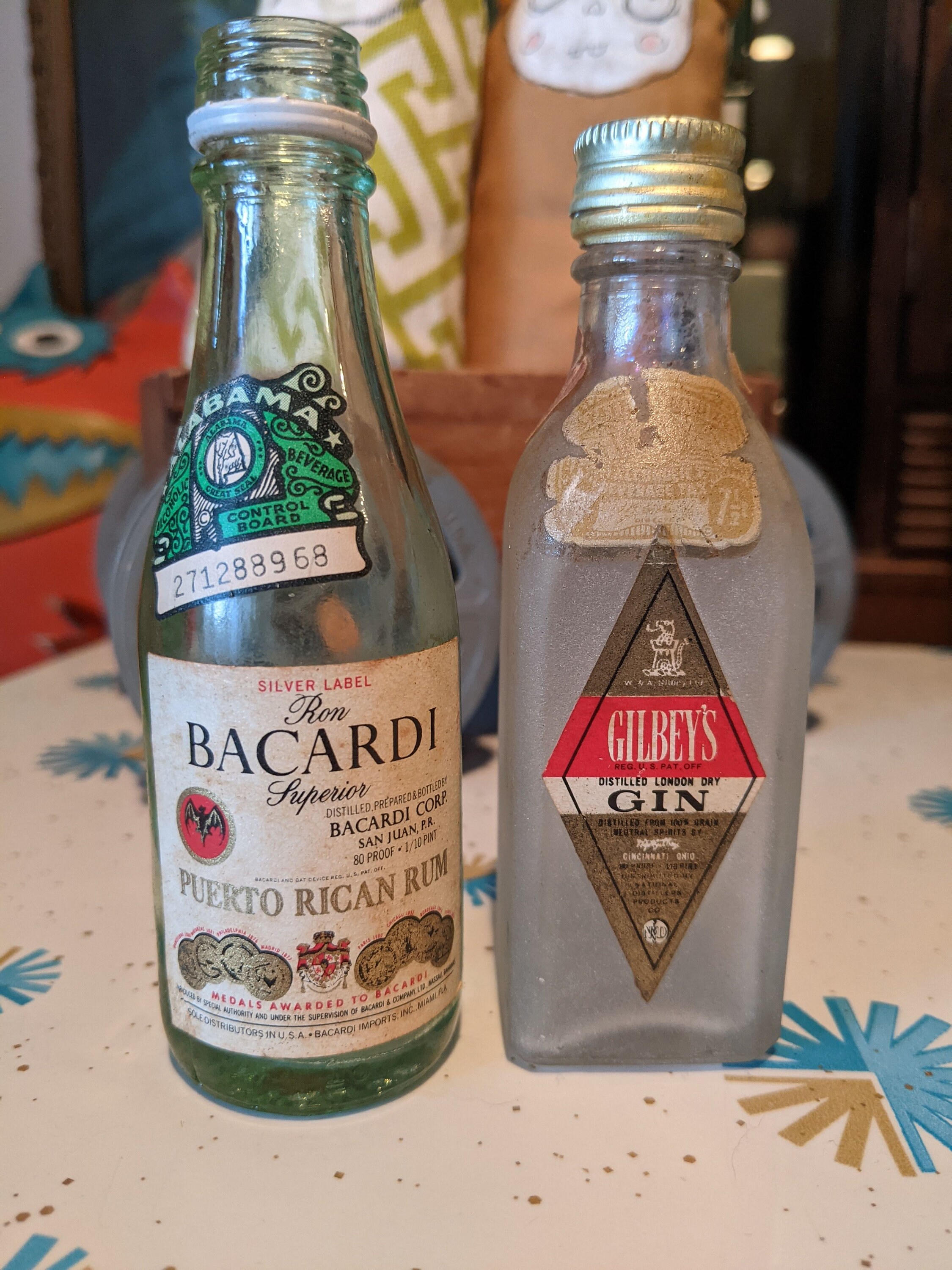 haakje rook inrichting Vintage Mini Bacardi Puerto Rican Rum Bottle and Mini - Etsy