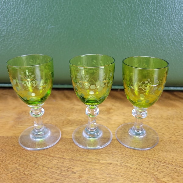 Colored Glass Stemware Etsy