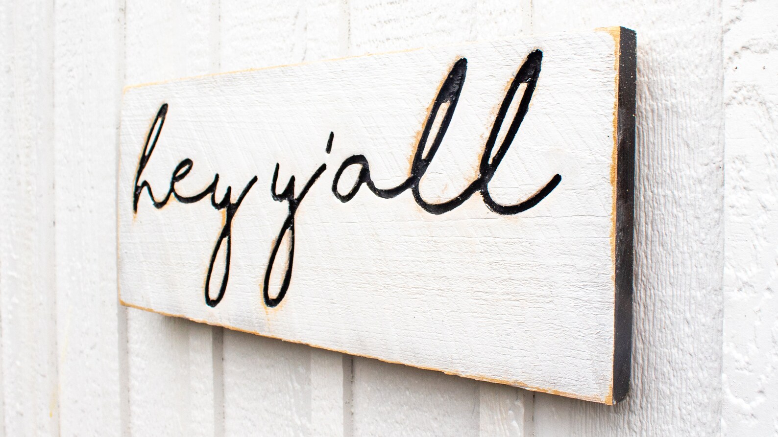 Hey Y'all Sign Carved in a 24x10 Solid Wood | Etsy