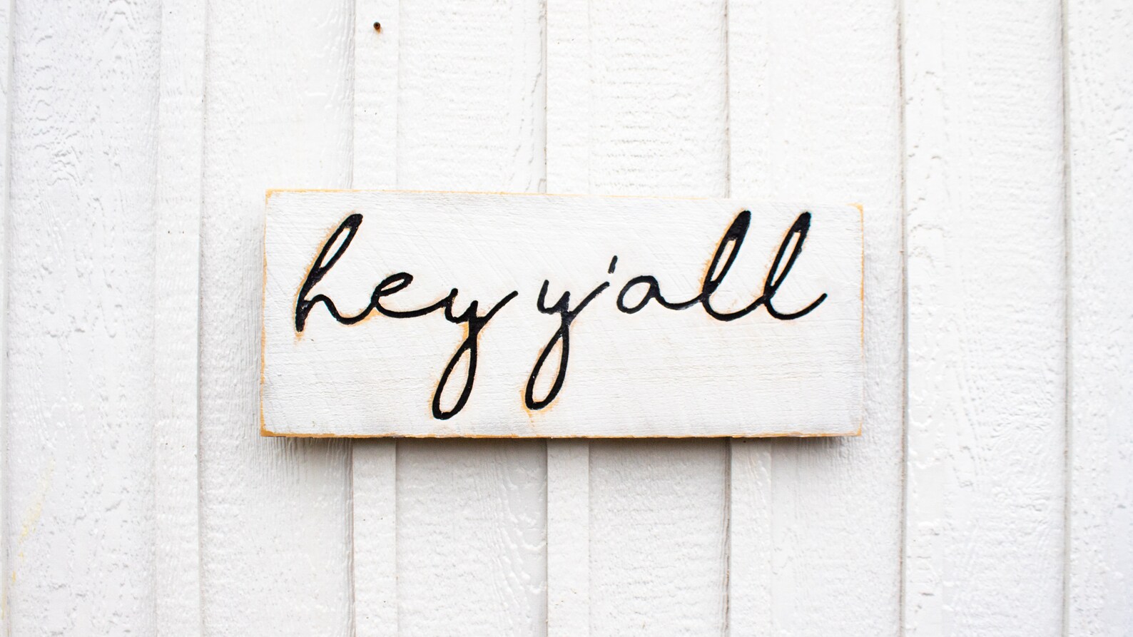 Hey Y'all Sign Carved in a 24x10 Solid Wood | Etsy