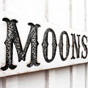 Moonshine Sign - Carved in a 40&quot;x6&quot; Solid Wood Board Bar Prohibition Fort Whoop-Up Al Capone Western Style