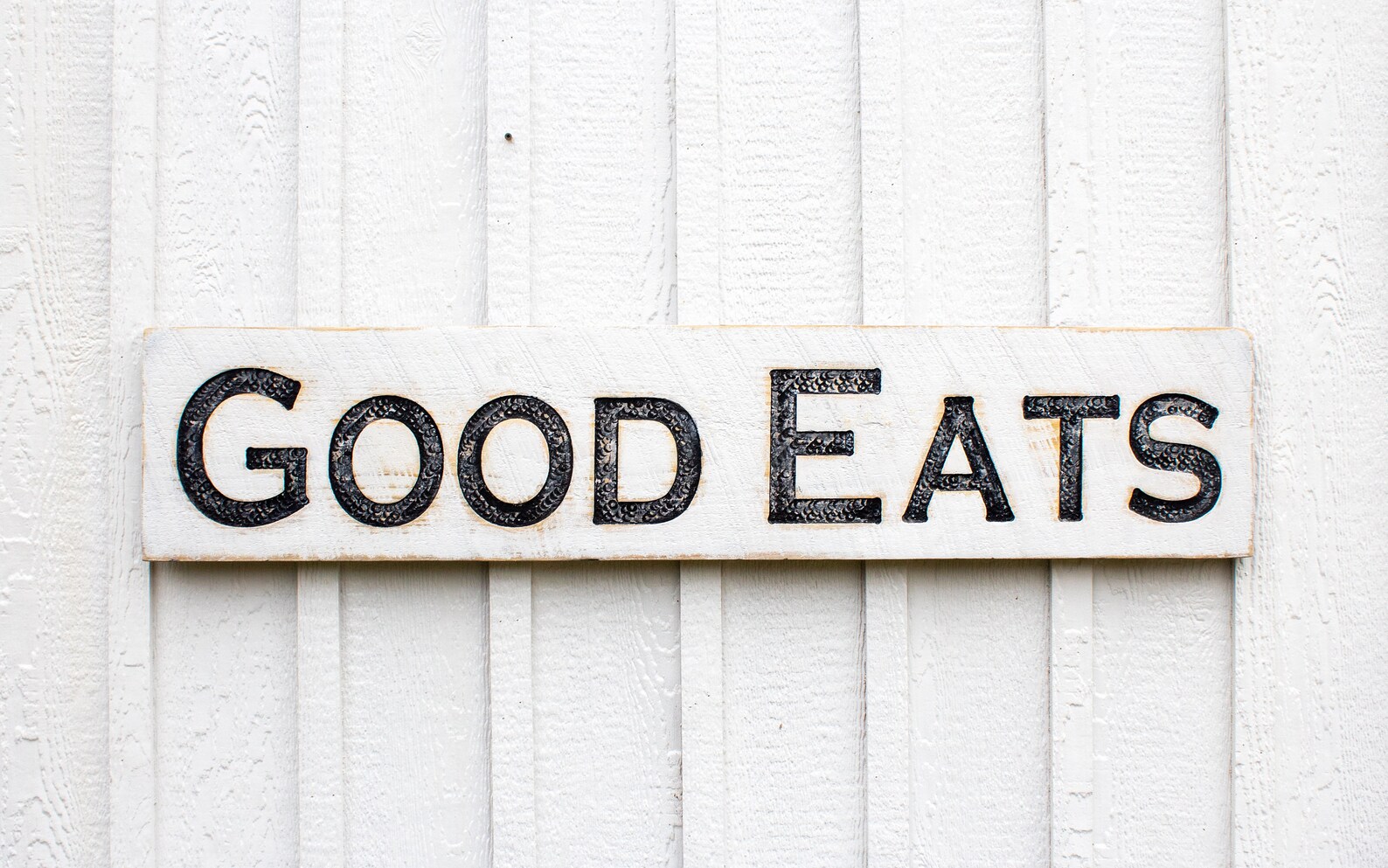 Good Eats Sign Carved In A 48x10 Solid Wood Etsy