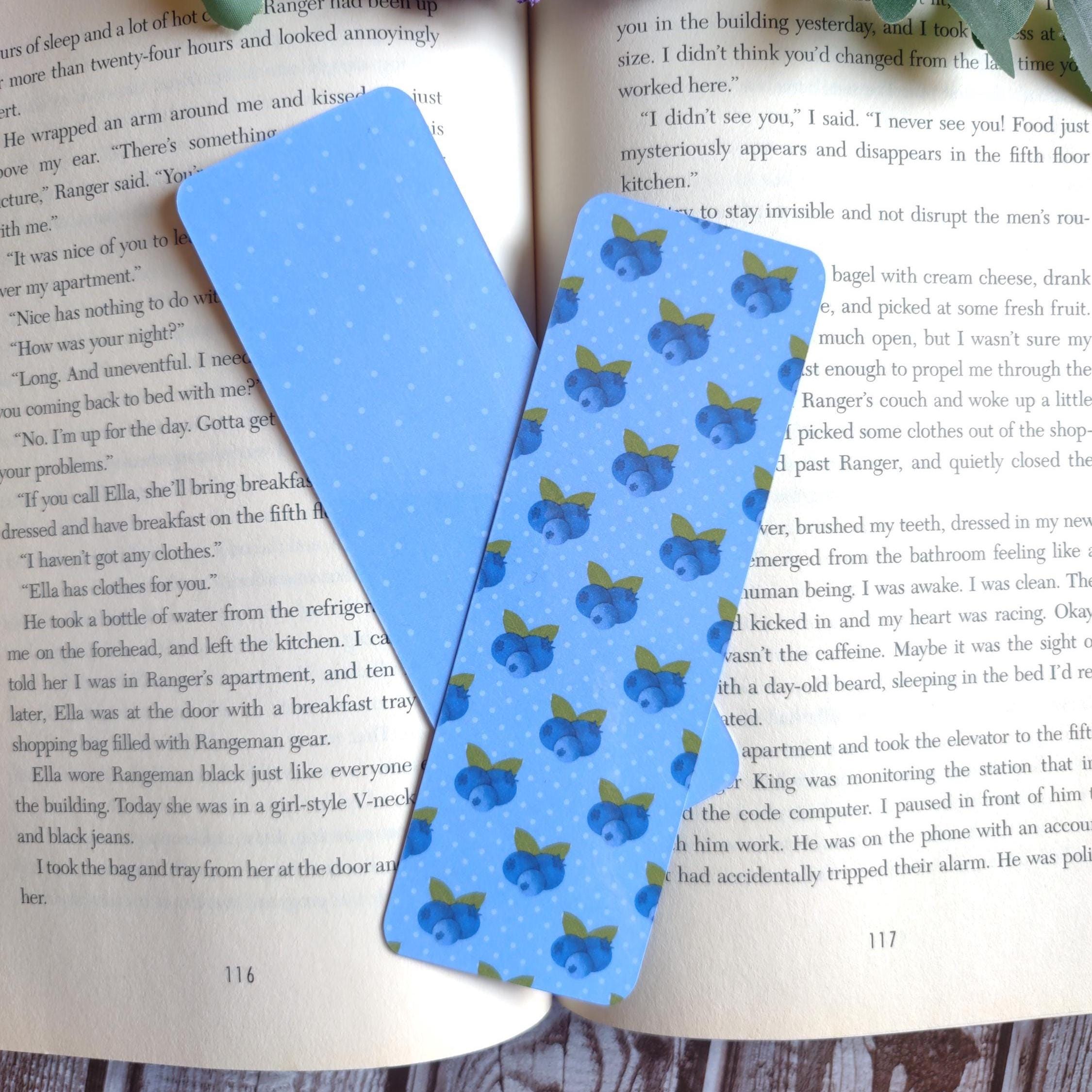 Sweet Blueberries Bookmarks - Fruit Bookmark - Book Accessories ...