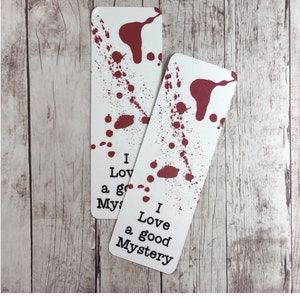 I Love a Good Mystery Bookmark - Crime Bookmark - Whodunnits Bookmark - Murder Mystery Bookmark -