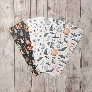 Watercolor Halloween Bookmarks - Ghost Bookmark - Bat Bookmark - Spooky Bookmarks
