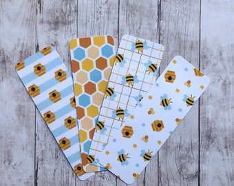 Honey Bee Bookmarks - Bee Bookmark - Book Accessories - Bee Hive Bookmarks