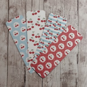 Sweet Cherry Bookmarks - Fruit Bookmark - Book Accessories - Red Cherries Bookmarks