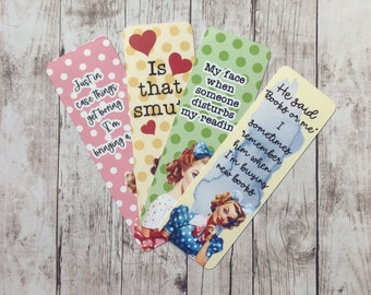 Retro Housewife Bookmarks - Vintage ladies Bookmark - Book Accessories - Funny Bookmarks