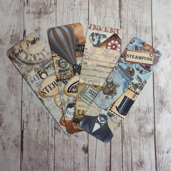 Steampunk Bookmarks - Industrial Style Bookmark - Book Accessories -   Victorian Bookmarks