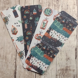 Succulant Bookmarks - Houseplant Bookmark - Book Accessories - Plants Bookmarks