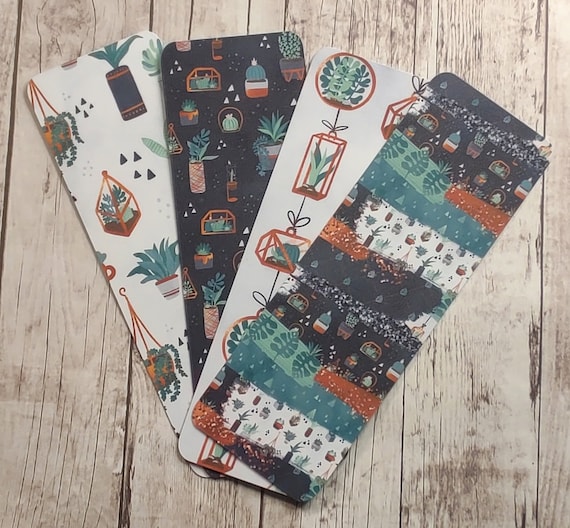 Succulant Bookmarks - Houseplant Bookmark - Book Accessories - Plants Bookmarks