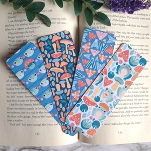 Frog Bookmarks - Moth Bookmark - Book Accessories - Mushroom Bookmarks
