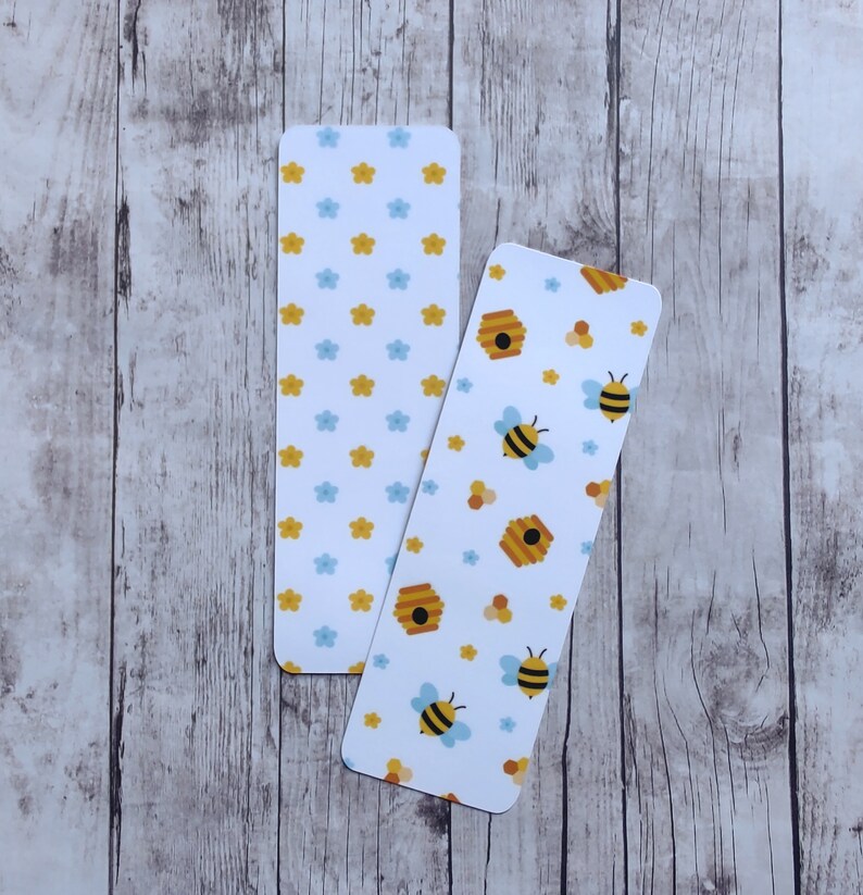 Honey Bee Bookmarks - Bee Bookmark - Book Accessories - Bee Hive ...