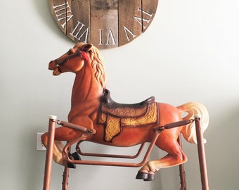 vintage spring bouncy rocking wonder horse