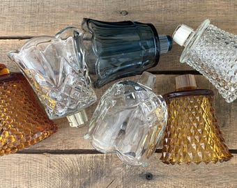 CHOICE Porte-bougies en verre à picots - Bougeoirs en laiton non inclus