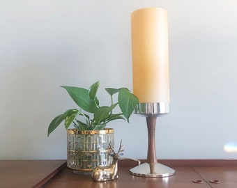 Vintage Retro Mid Century Cylinder Table Lamp