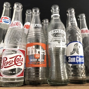 CHOICE Vintage Soda Pop Bottles/West Virginia Soda Bottles/Ohio Soda Bottle/Georgia Soda Bottle