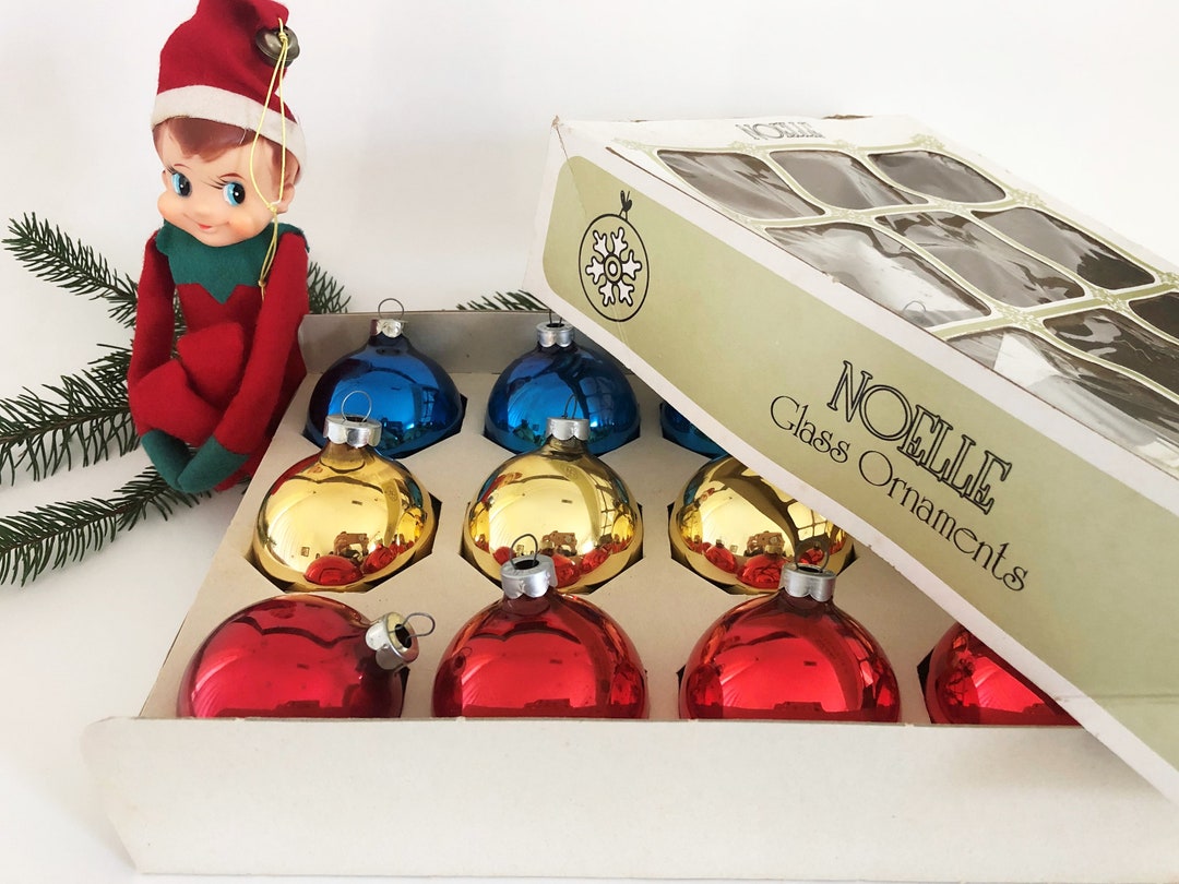 Vintage Noelle Glass Christmas Ornaments From Sears Etsy
