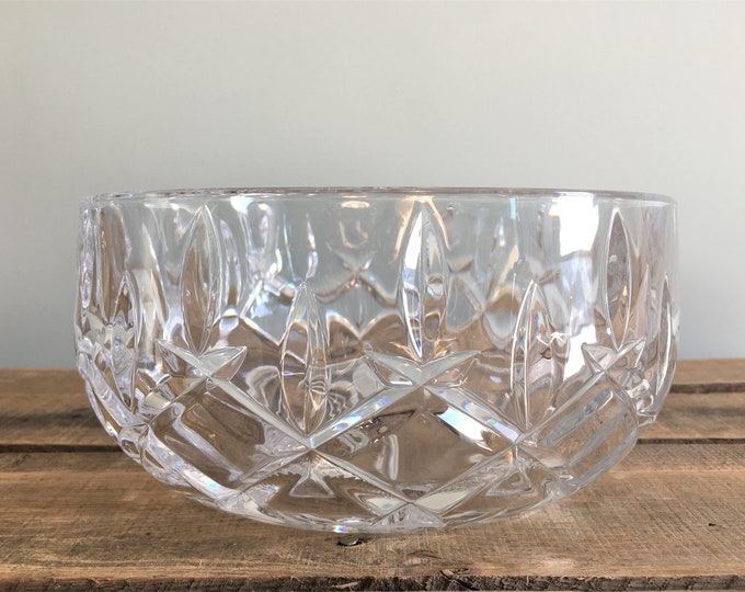 Lady Anne Lead Crystal Salad Bowl by Gorham Made in Germany Etsy