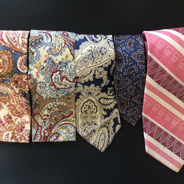 CHOICE Vintage Paisley Neckties/Vintage Retro Neckties