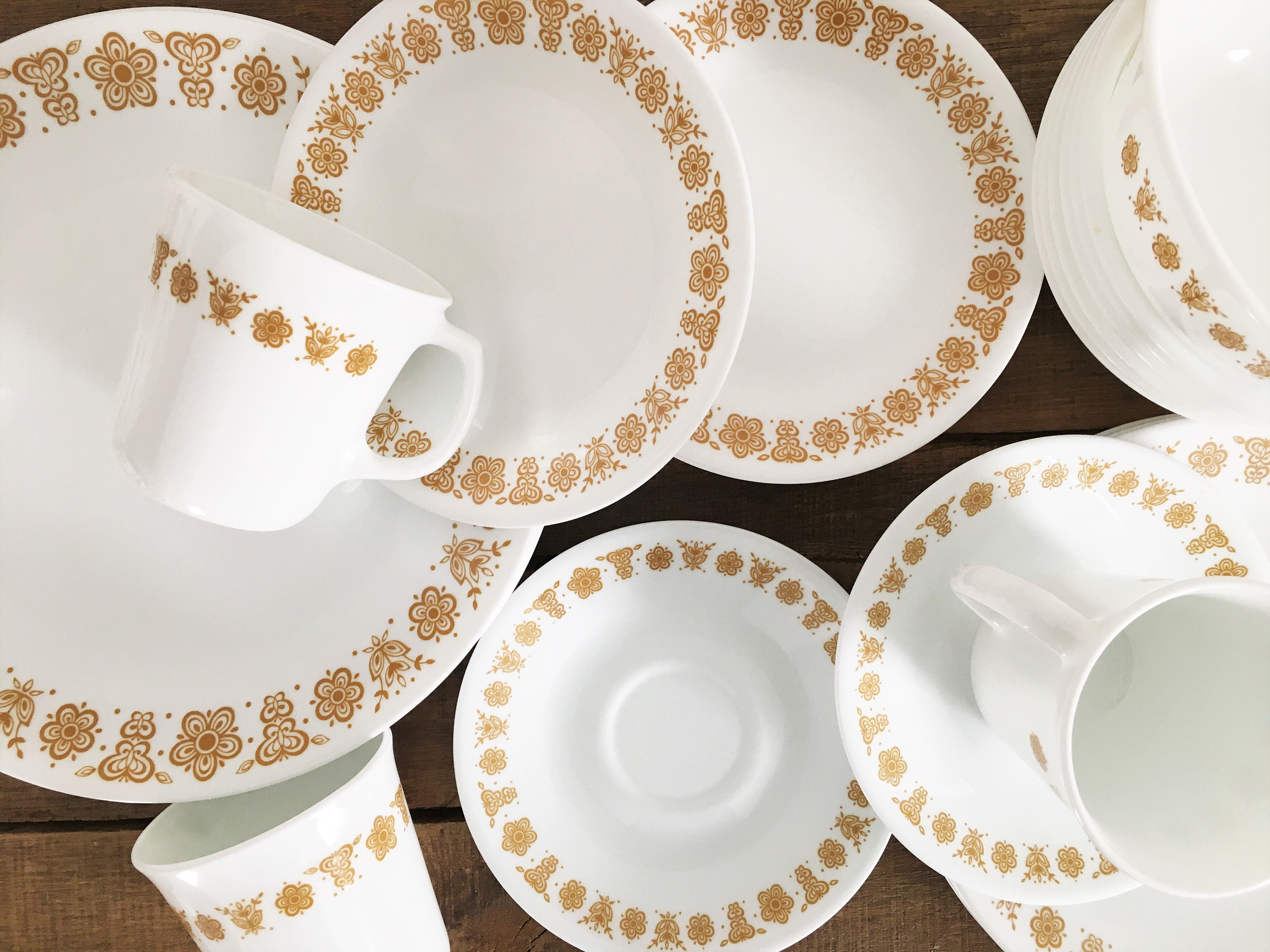 Corelle Butterfly Gold Dishes Bowls and Mugs Sold by the Etsy