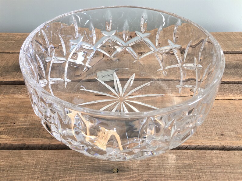 Lady Anne Lead Crystal Salad Bowl By Gorham Made in Germany Etsy