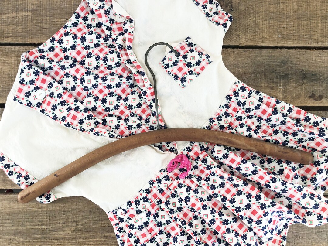 Vintage Clothespin Holder Dress Includes Vintage Wood Hanger Etsy