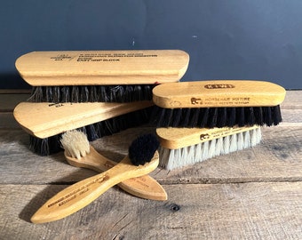 CHOICE Various Size West Germany Wooden Horsehair Blend Shoe Brushes/KIWI Horsehair Shoe Brush/Empire USA Large Horsehair Shoe Brush