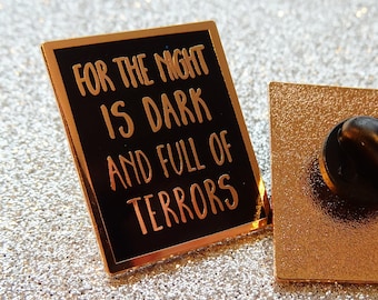 Dark is night and full of terrors - Games of Thrones Melissandre Enamel Pin