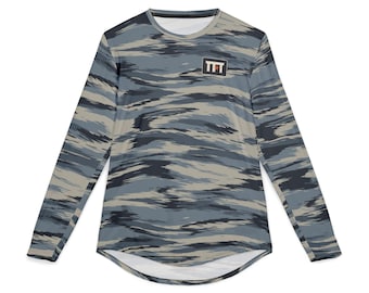Camo Fishing Shirt Long Sleeve, Matagorda Tiger Stripe UV Sun Shirt, Redfish Bay Boat Shirt, Gift for Fisherman, Texas Field & Tide