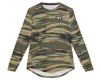 Saltwater Fishing Shirt, Laguna Madre Tiger Camo UV Long Sleeve, Wade Fishing Sun Shirt, Fisherman Gift, Texas Field & Tide