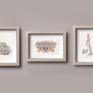 Instant   Download, Set of 3 - 5"x7"-Jungle Cruise Baby Elephant, Rhino, Sign, Disneyland Decor, Jungle Nursery, Jungle Office