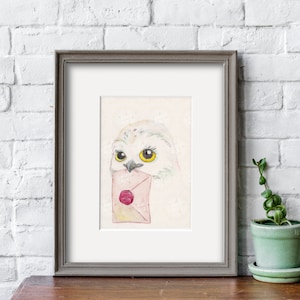 Baby Magical Wizarding Winged Creature, Watercolor Print, 5&quot;x7&quot; (with Matting Options) or 8&quot;x10&quot;